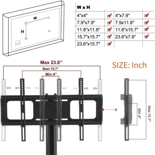 3-Tier Adjustable Tempered Glass TV Stand with Cable Management for 32-65 Inch Flat & Curved TVs
