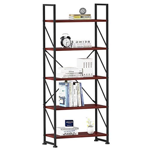 YITAHOME Modern 6 Tier Bookshelf for Living Room, Black