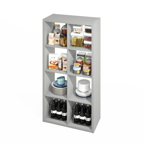 Furinno Reed French Oak 5-Tier Corner Storage Shelf