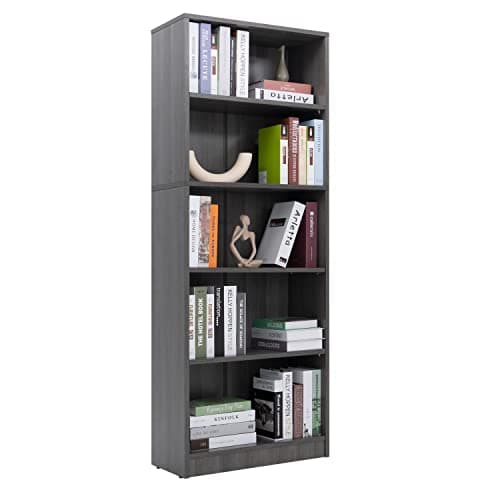 White 3-Layer Wood Bookshelf for Small Spaces Home Office Library