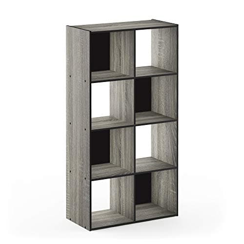 Furinno Espresso 3x2 Cube Storage Bookcase with Bins