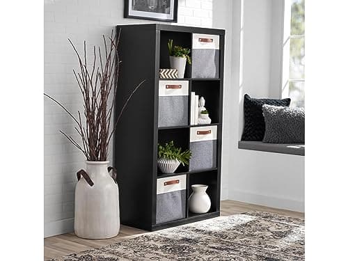 Better Homes and Gardens Solid Black 8-Cube Organizer