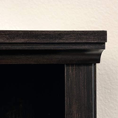 Sauder Estate Black 3 Tier Bookshelf for Home Office and Living Room