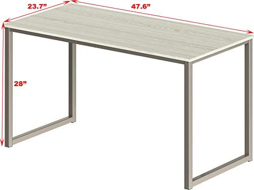 48-Inch Maple Computer Desk for Home Office