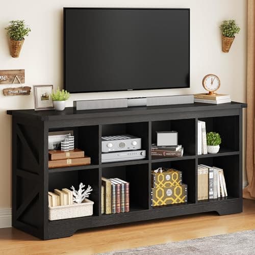 YITAHOME Horizontal Cube Storage Organizer Bookshelf, Black