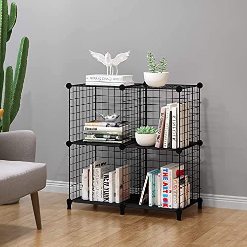 HOMIDEC Wire Cube Storage Shelves - Multi-Use Bookcase & Closet Organizer