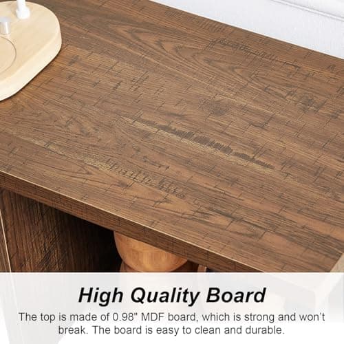 HOMISSUE Rustic 6 Cube Storage Organizer Shelf Brown for Living Room and Office