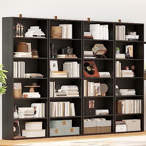 Ironck 6-Tier Floor Standing Bookcase 70" Tall Home Office and Living Room Furniture