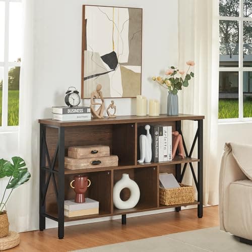 Rustic Cube Shelf Organizer for Living Room or Office