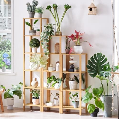 66in Tall Narrow Bookshelf with Storage, Farmhouse Style, Wood Display Shelf for Living Room, Natural Wood