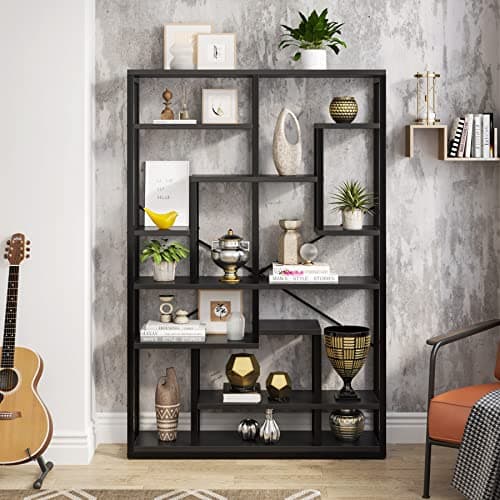 Black 47 Tall Bookcase for Living Room and Office