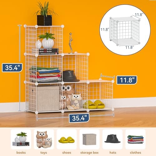 TUMUCUTE 6-Cube Closet Organizer Shelf Rack Storage