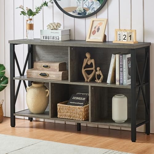Rustic Cube Shelf Organizer for Living Room or Office