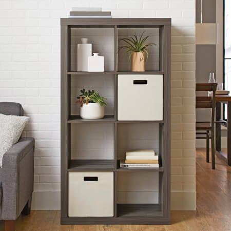 Better Homes and Garden Rustic Gray 8-Cube Organizer Set of 2