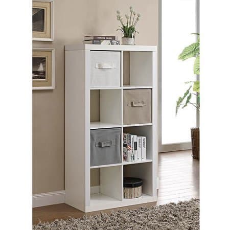 Better Homes and Gardens 8-Cube White Organizer
