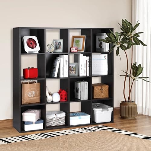 PACHIRA 16 Cube Closet Cabinet, Dark Brown Storage Rack
