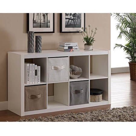 Better Homes and Gardens 8-Cube White Organizer
