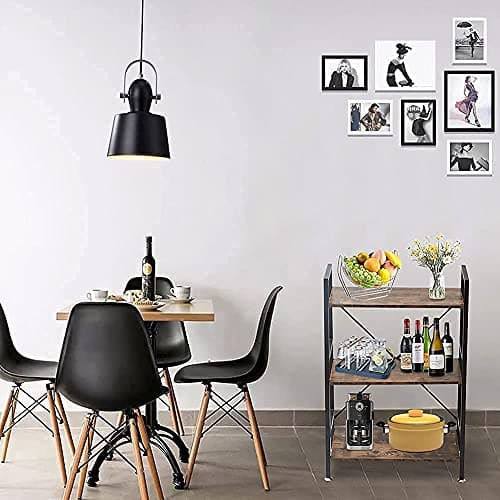 TooCust 3-Tier Rustic Brown Bookshelf for Small Spaces