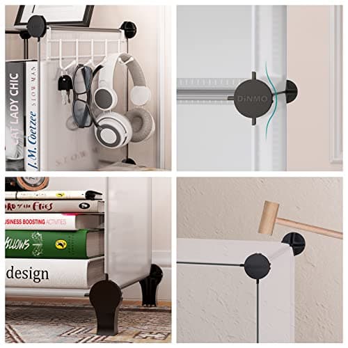 DINMO 16-Cube Storage Organizer, Bookcase & Display Shelf, White