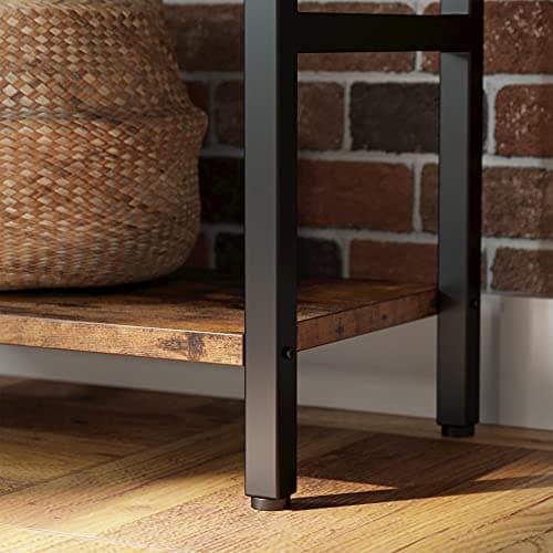 IRONCK Triple Wide Industrial Bookshelf, 5 Tiers Open Display Metal Frame