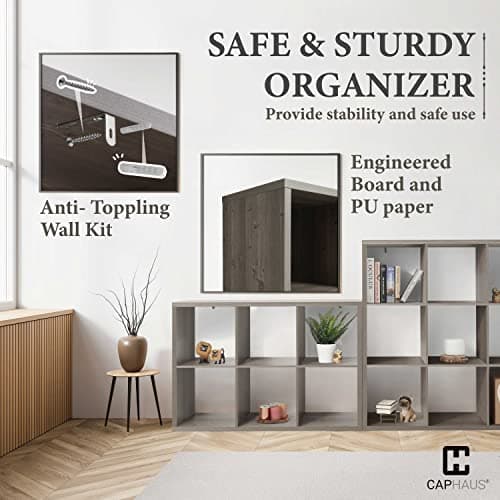 13-Inch Cube Storage Organizer Shelf for Kids, with Extra Thick Edge, Open Divider, Bookcase, Various Sizes and Colors