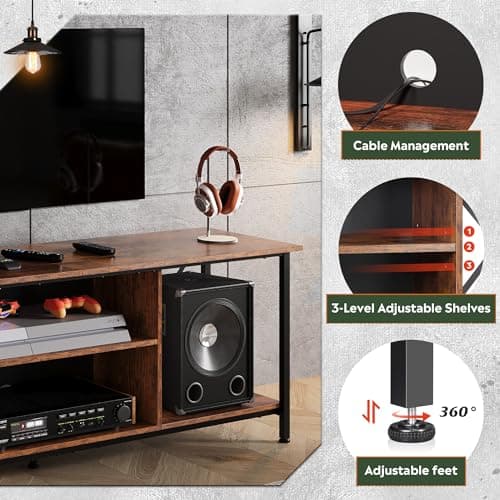 55 Industrial TV Console for Living Room and Bedroom