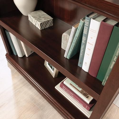 Sauder Cherry 2-Shelf Storage Bookcase