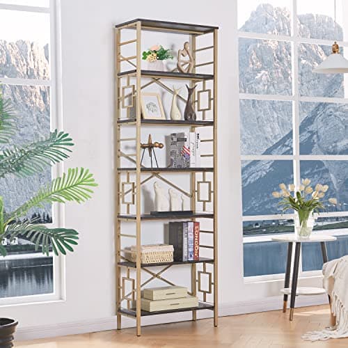 Modern Metal Bookcase for Home Office and Living Room