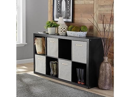 Better Homes and Gardens Solid Black 8-Cube Organizer
