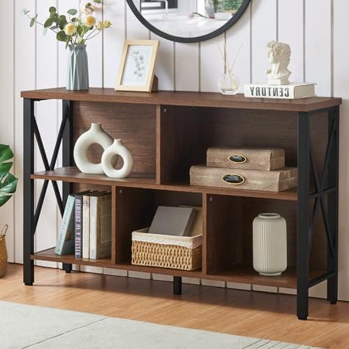Rustic Cube Shelf Organizer for Living Room or Office