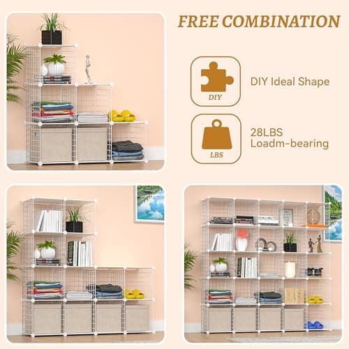 TUMUCUTE 6-Cube Closet Organizer Shelf Rack Storage
