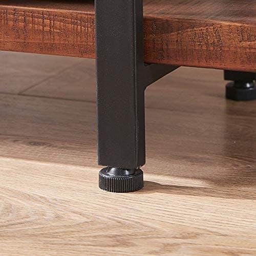 HSH Natural Rustic Wood 3 Tier Distressed Brown Bookshelf