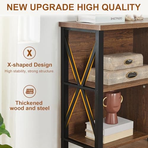 Rustic Cube Shelf Organizer for Living Room or Office