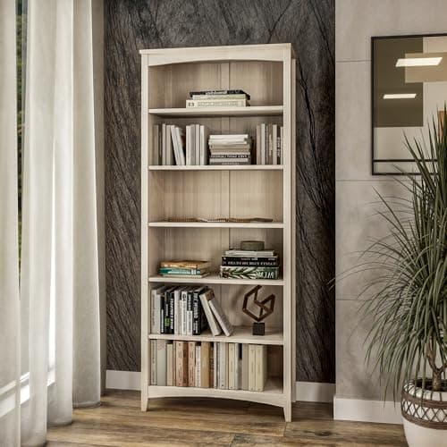 Cherry Shaker Style 4 Shelf Adjustable Bookcase 48" High