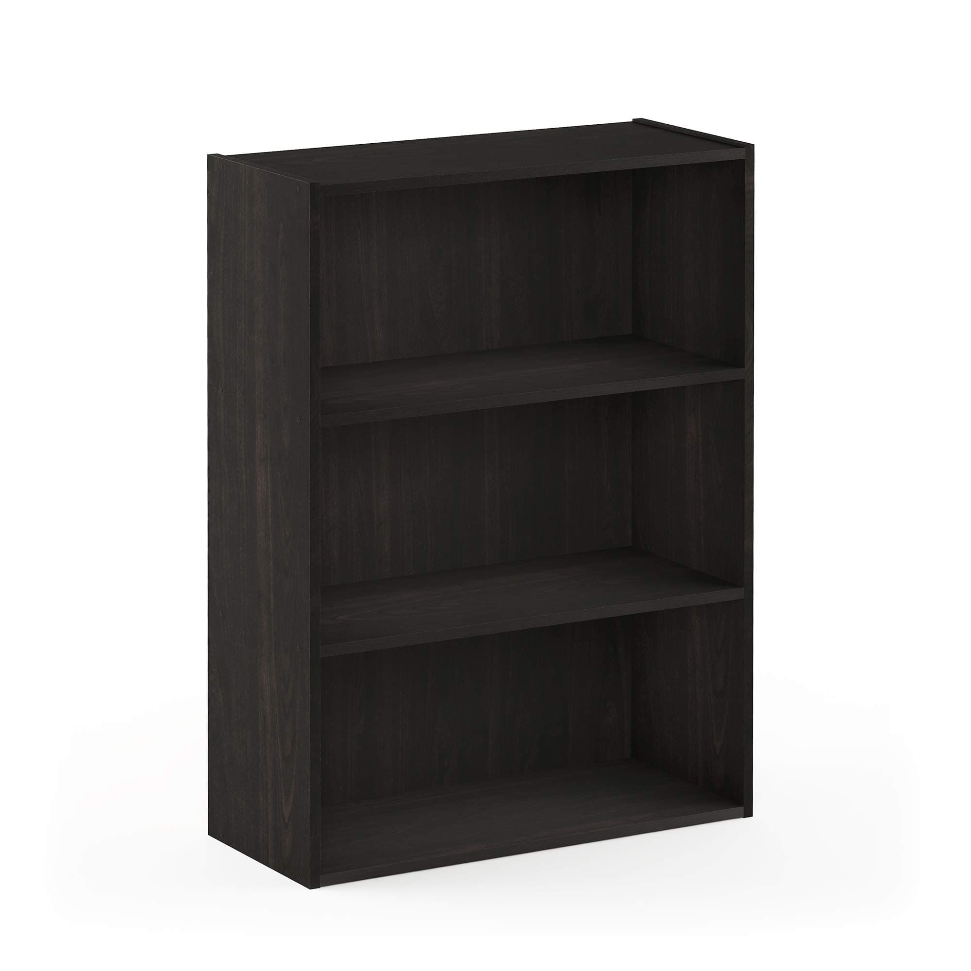 Furinno Pasir Dark Espresso 3-Tier Open Shelf Bookcase