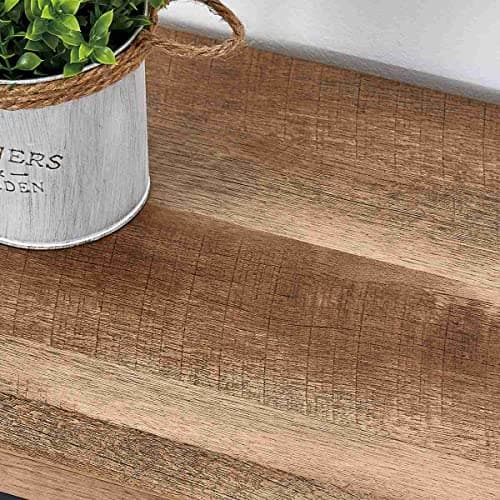 FATORRI Rustic Oak 6 Cube Storage Bookshelf Organizer