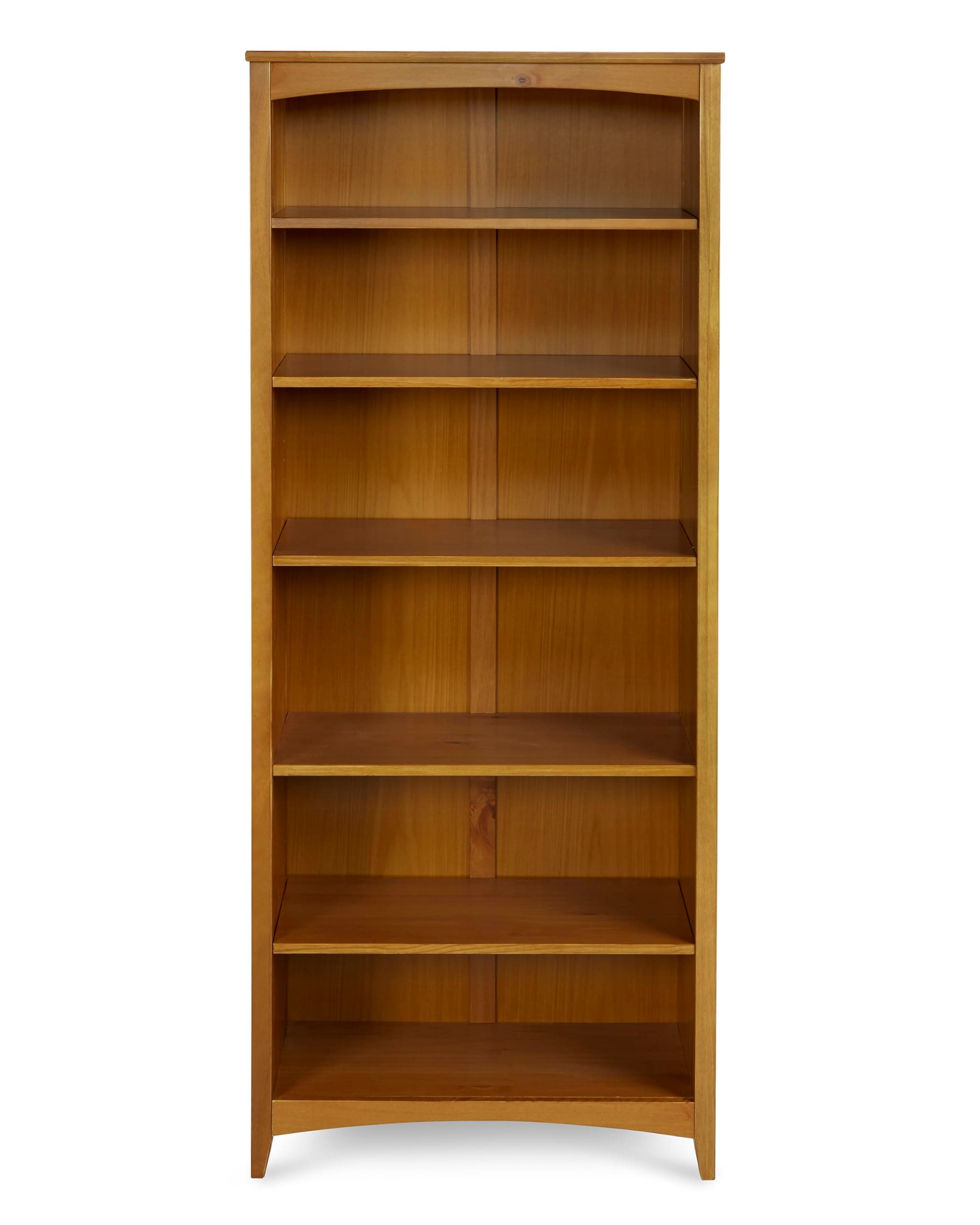Cherry Shaker Style 6 Shelf Bookcase 72" Tall Adjustable