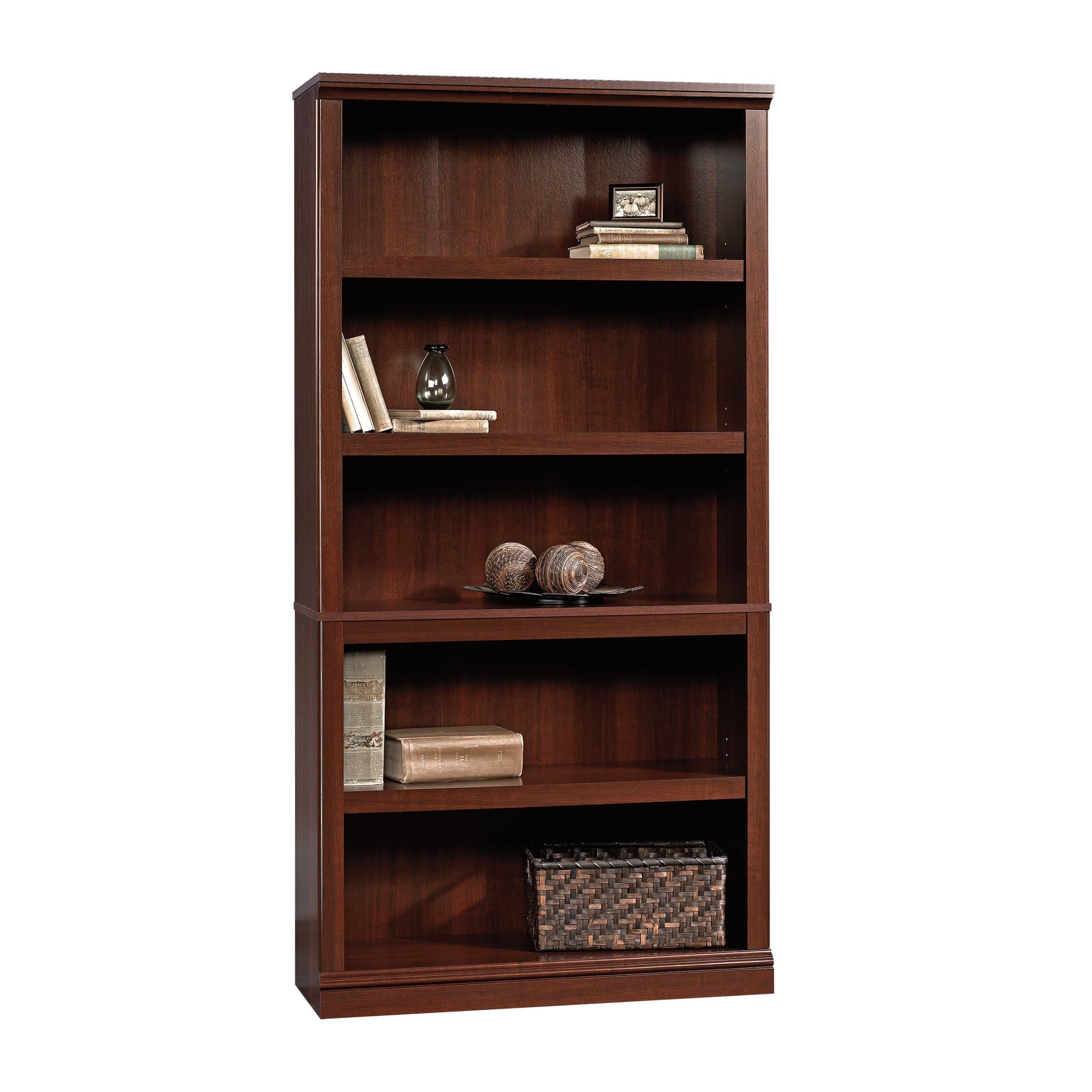 Sauder Select Cherry 5-Shelf Bookcase